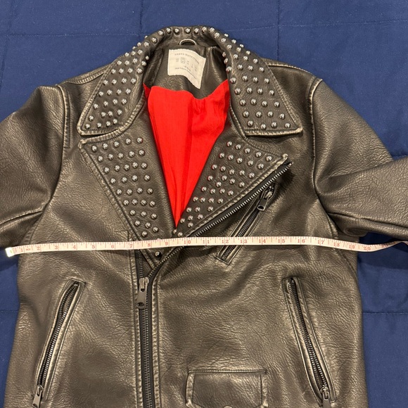 Urban outfitters tiger leather studded jacket size Small - Picture 11 of 13